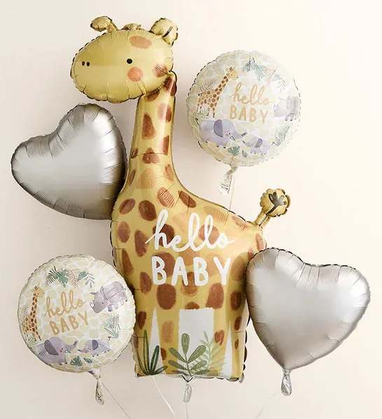 Hello Baby Balloon Bouquet Hello Baby Balloon Bouquet - Congrats! Celebrate their bundle of joy with this balloon bouquet that lets them know you’re just as excited about the new addition to the family.