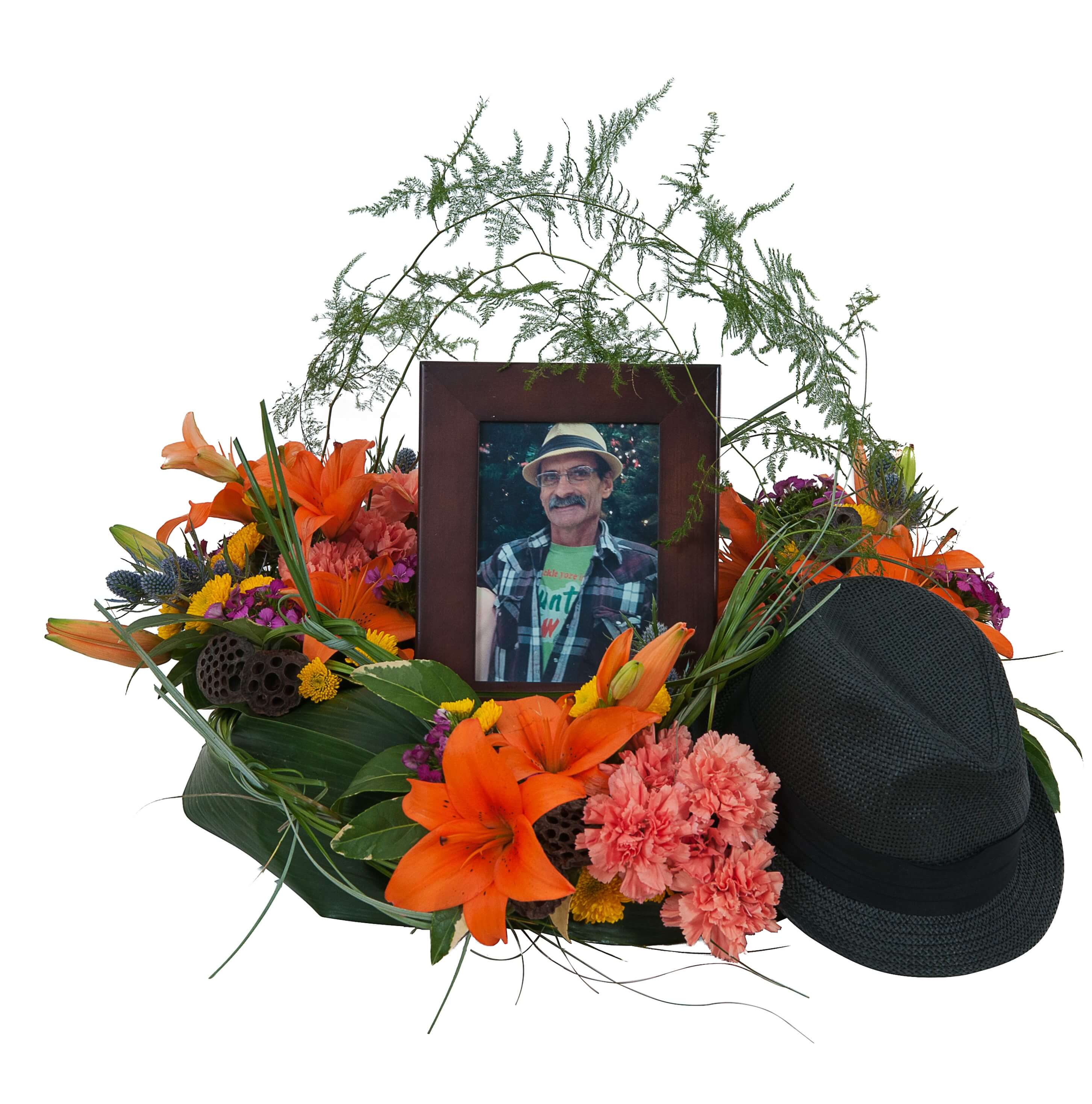 Remembering the Good Times Remembering the Good Times - Lilies and a variety of bright color blooms add to the personalization of a wildflower look.