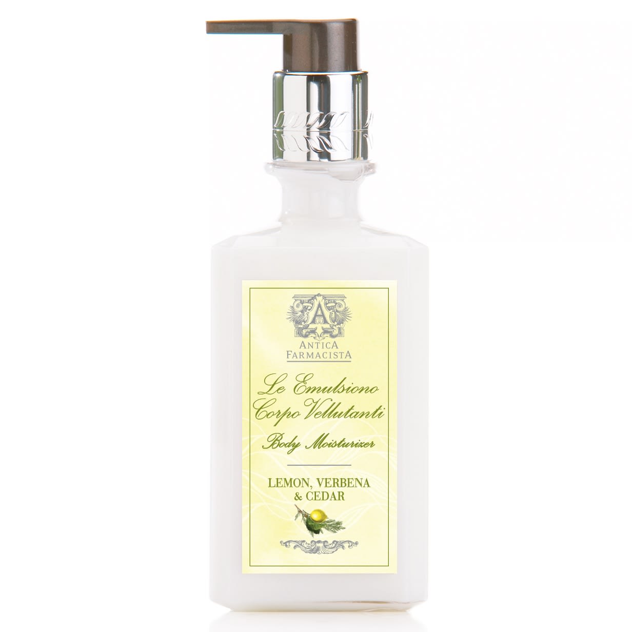 Antica Farmacista 10oz Body Moisturizer - Lemon Verbena - Invigorating notes of tart lemon, orange and lemongrass mingle with notes of fresh Italian verbena. White florals and the delicate earthiness of cedarwood round out this bright and complex citrus experience. Tax free. Same day hand delivery.   We are a local florist in Wilmington, Delaware that delivers fresh flowers on the same day for delivery near you. Our flower shop services the Wilmington and Newark Delaware areas. We are a flower shop near you that is tax free and provides hand delivered flowers. We offer sympathy/funeral flowers and are a full service florist that offers online flowers and fresh flower arrangements. You can send flowers from our flower shop to Wilmington, New Castle, Newark, Hockessin, Chadds Ford, Kennett Square and other local cities near us. 