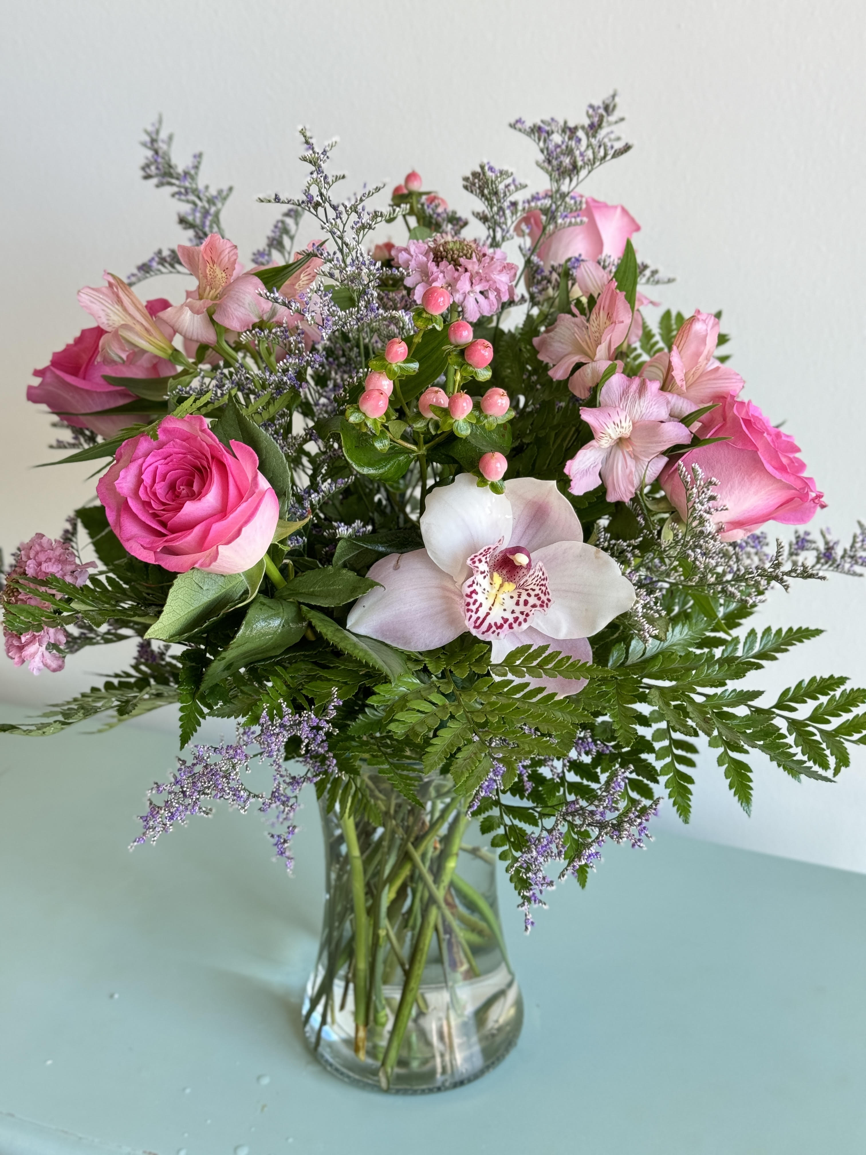 A Lovely Lady - Beautiful and exquisite blooms will make this arrangement extra especial  