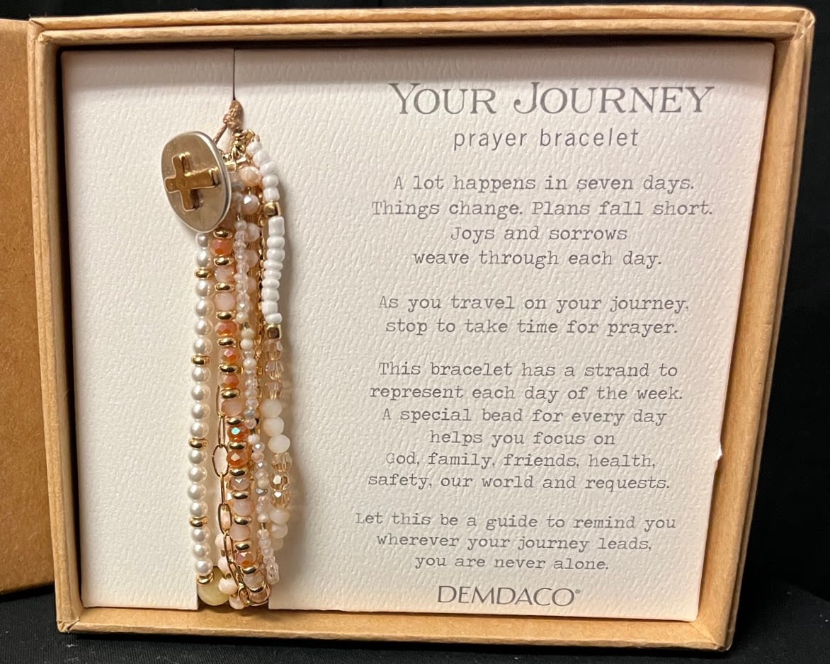 "Your Journey" Seven Strand Bracelet (Peach) "Your Journey" Seven Strand Bracelet (Peach) - This bracelet has a uniquely beaded strand to represent each day of the week.