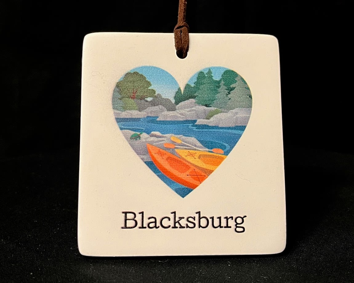 Hanging Ornamental Magnet (Blacksburg) Hanging Ornamental Magnet (Blacksburg) - This hanging ornament comes with a magnet for more display options!