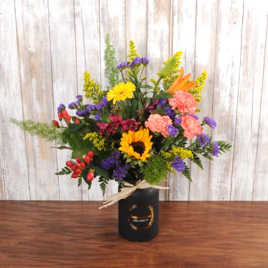 Congratulations! - What a way to congratulate your special graduate this spring!  Comes with a keepsake graduation vase.