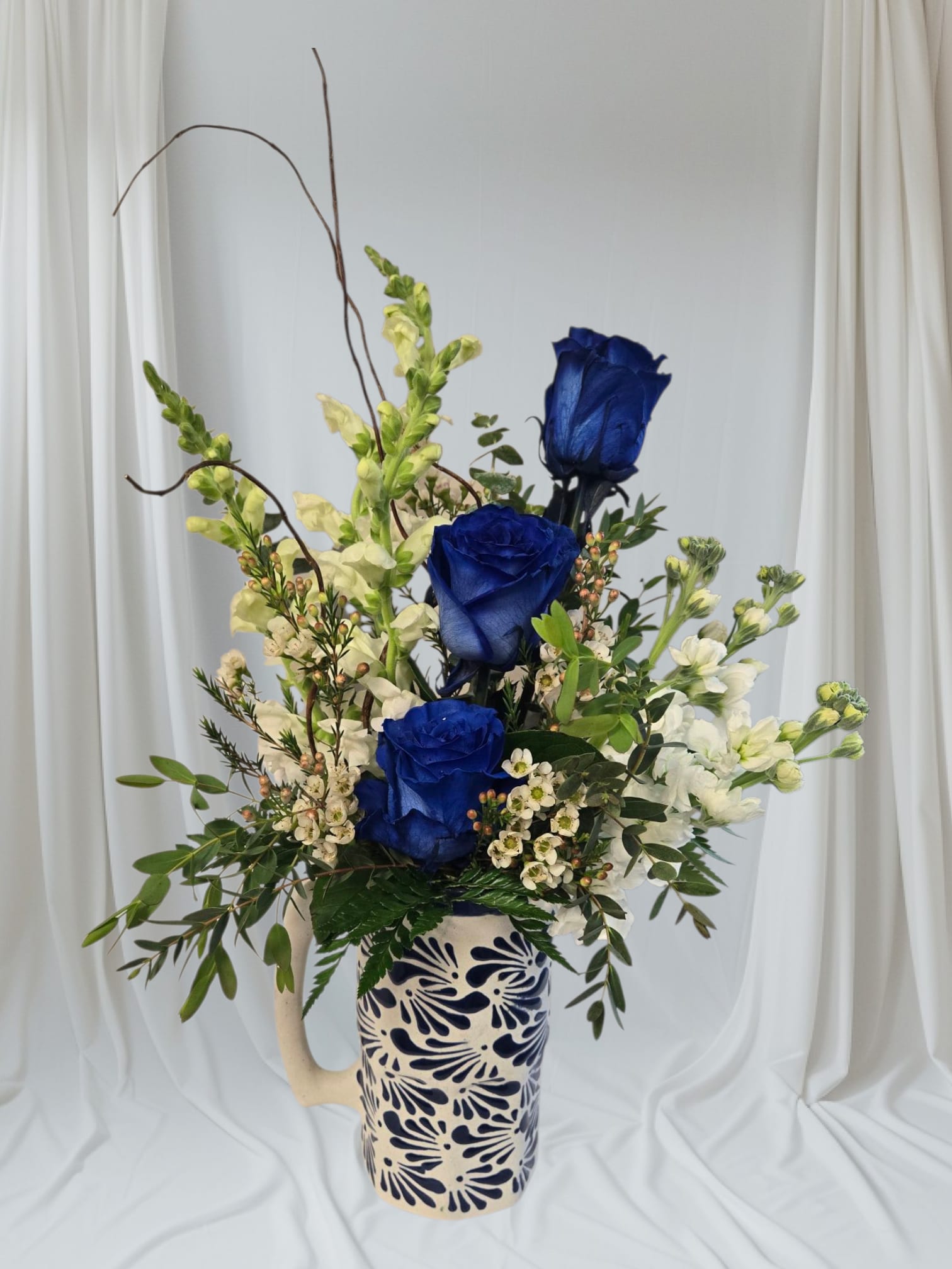 Dad - Mug, with blue roses