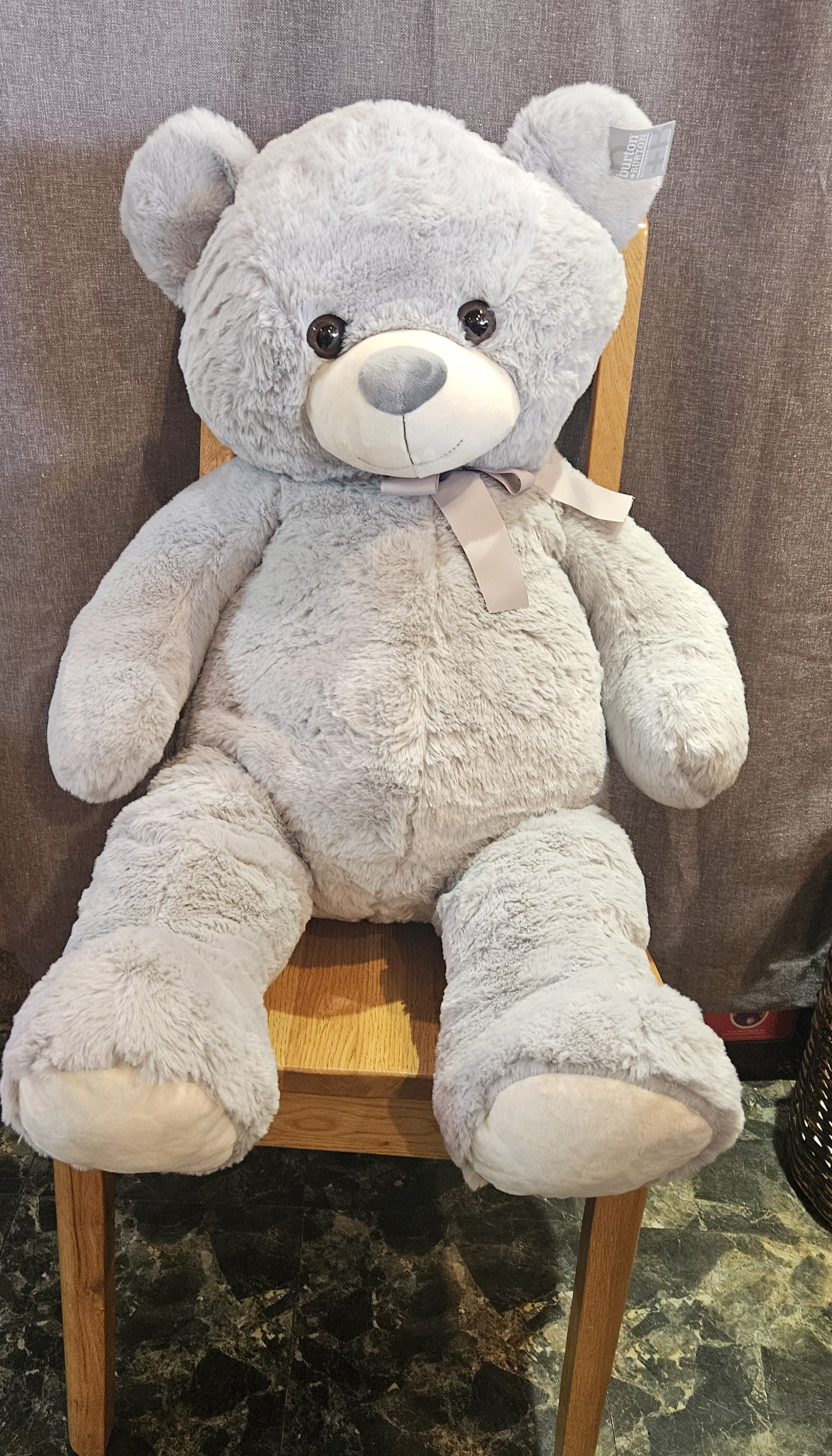 Marshmallow Bear - Super soft cuddly big grey bear 40&quot;