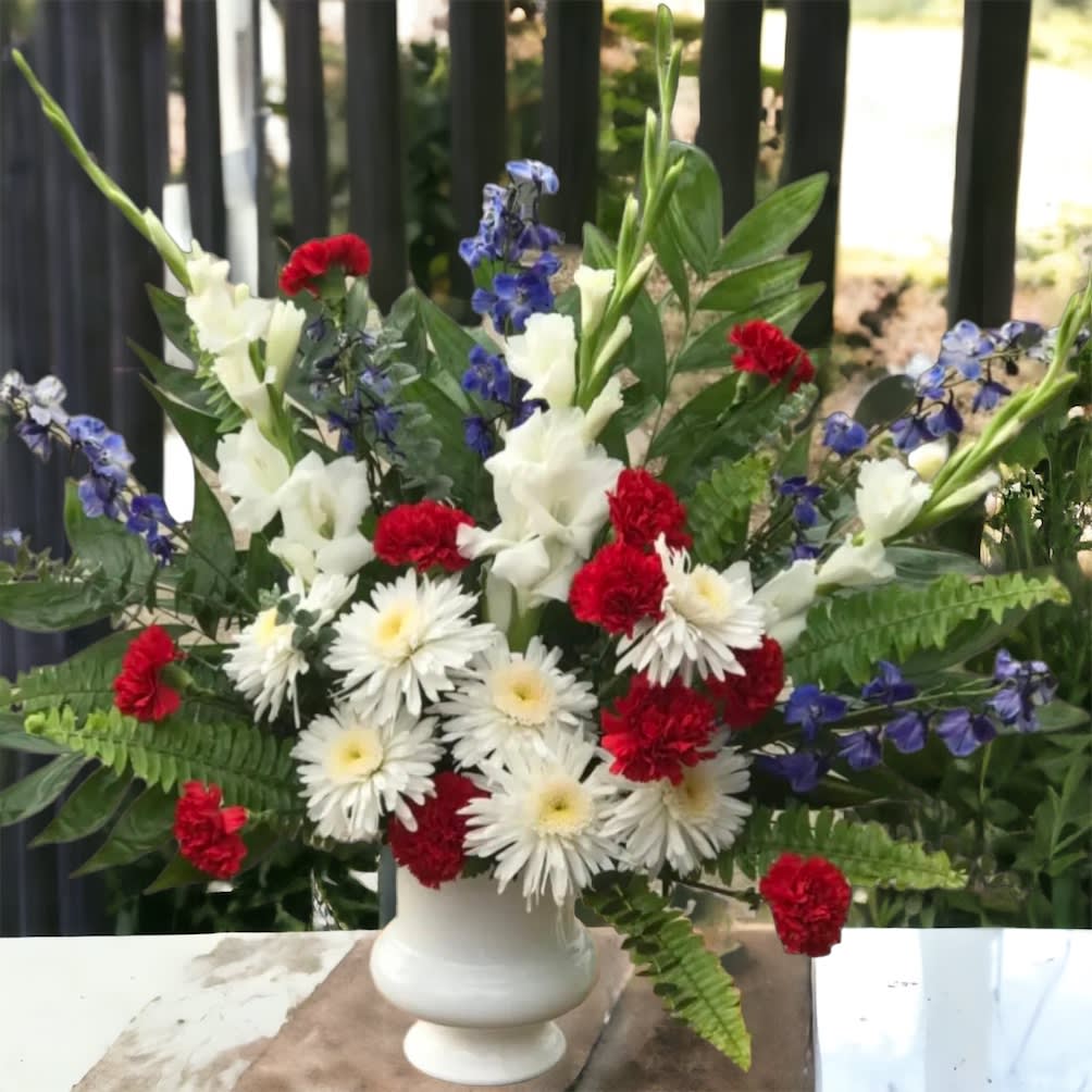 Memorial Honor  - Patriotic sympathy tribute arrangement