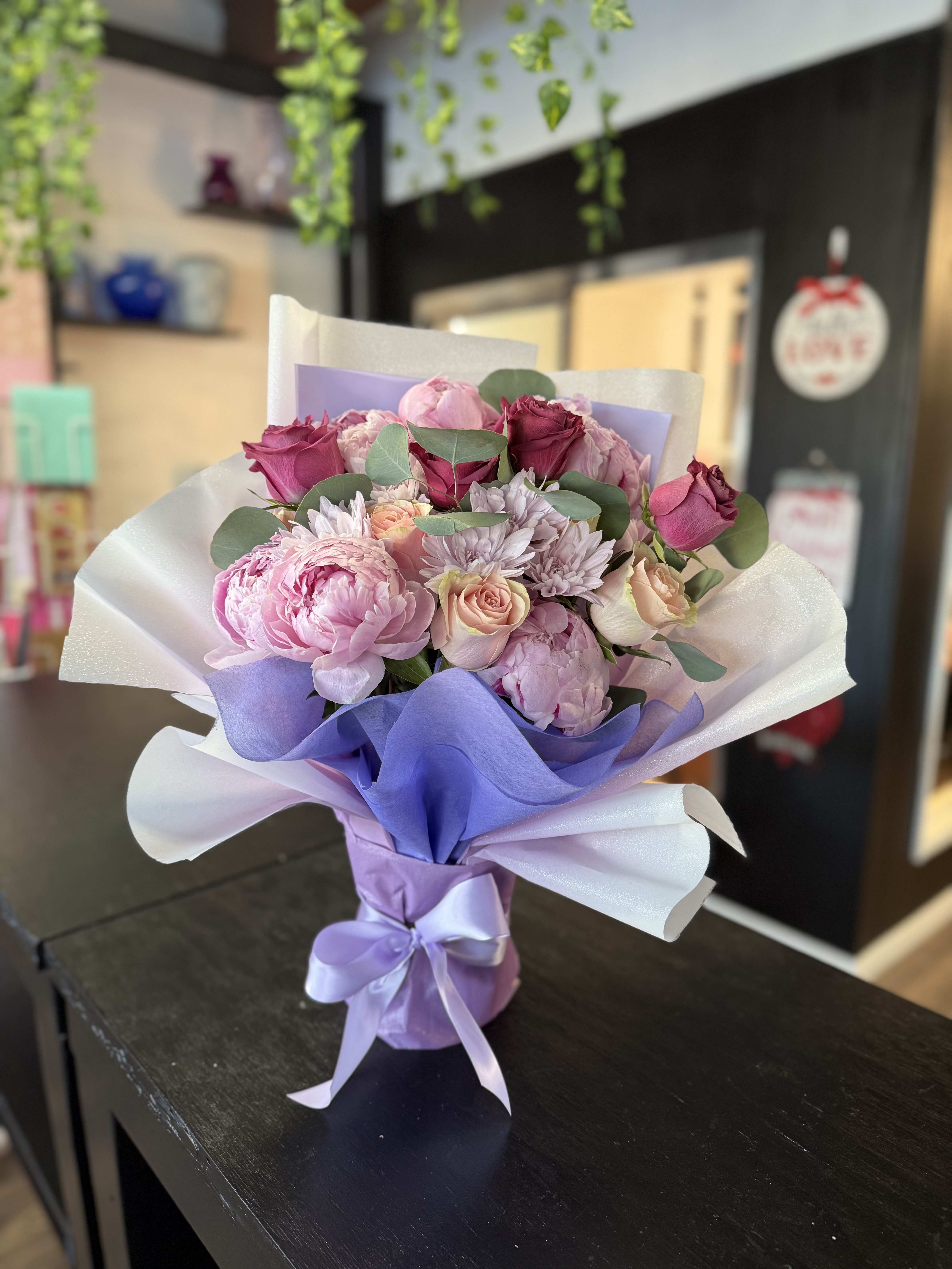 love of lavender love of lavender - love of lavender designed with the best quality flowers with a combination of purples that make a perfect combination inspired by the beautiful Korean navets