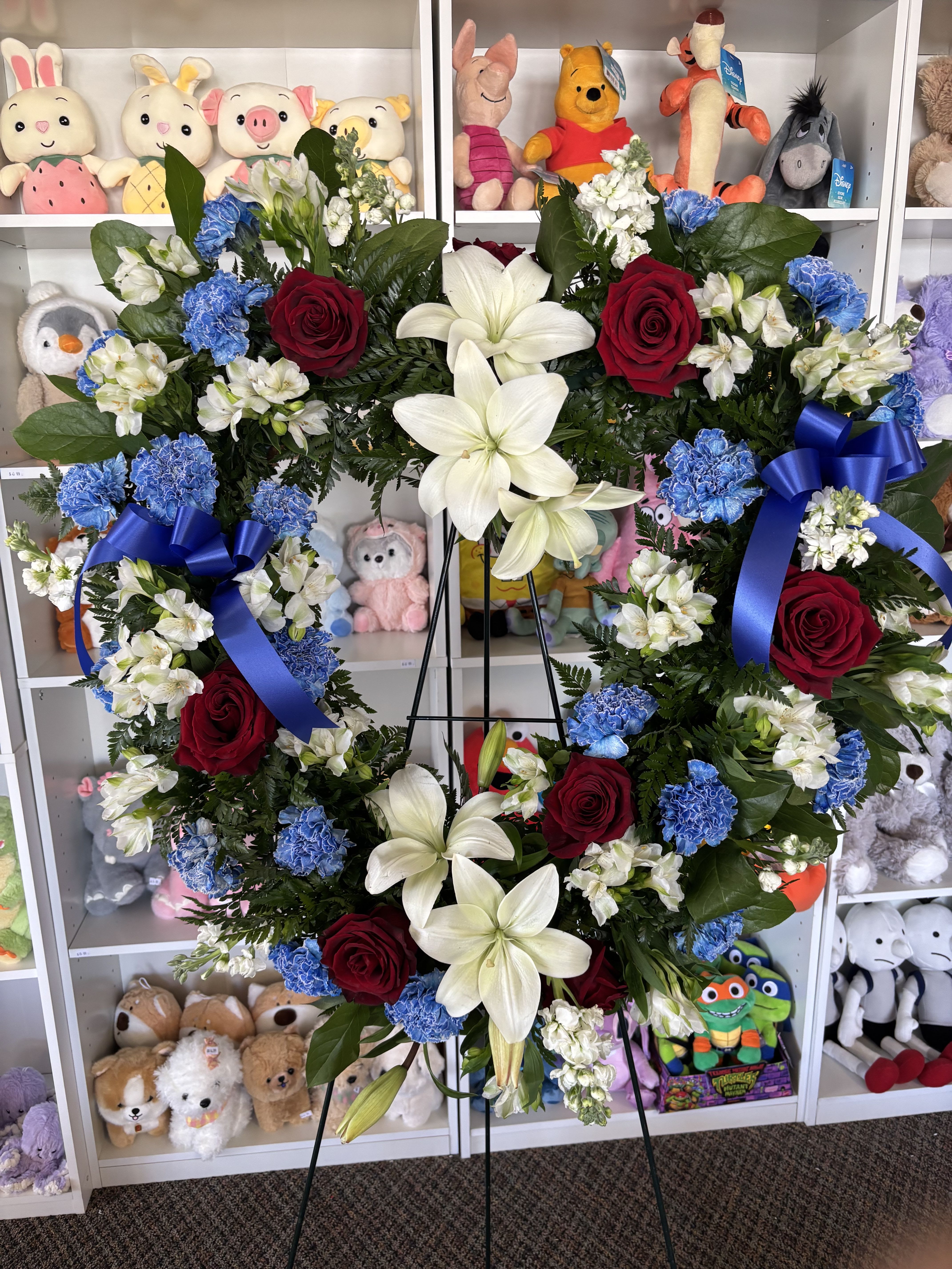 Floral Heart Floral Heart - 26 inch floral hear with banner