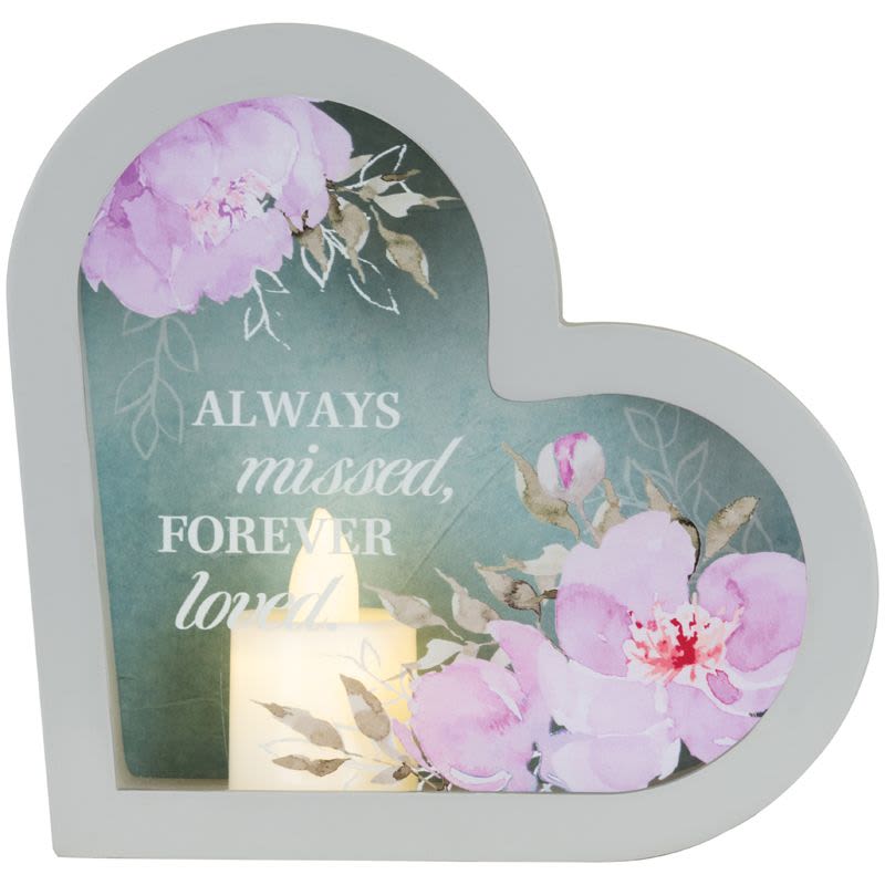 Sympathy Heart Lantern - Forever Loved Sympathy Heart Lantern - Forever Loved - Forever Loved