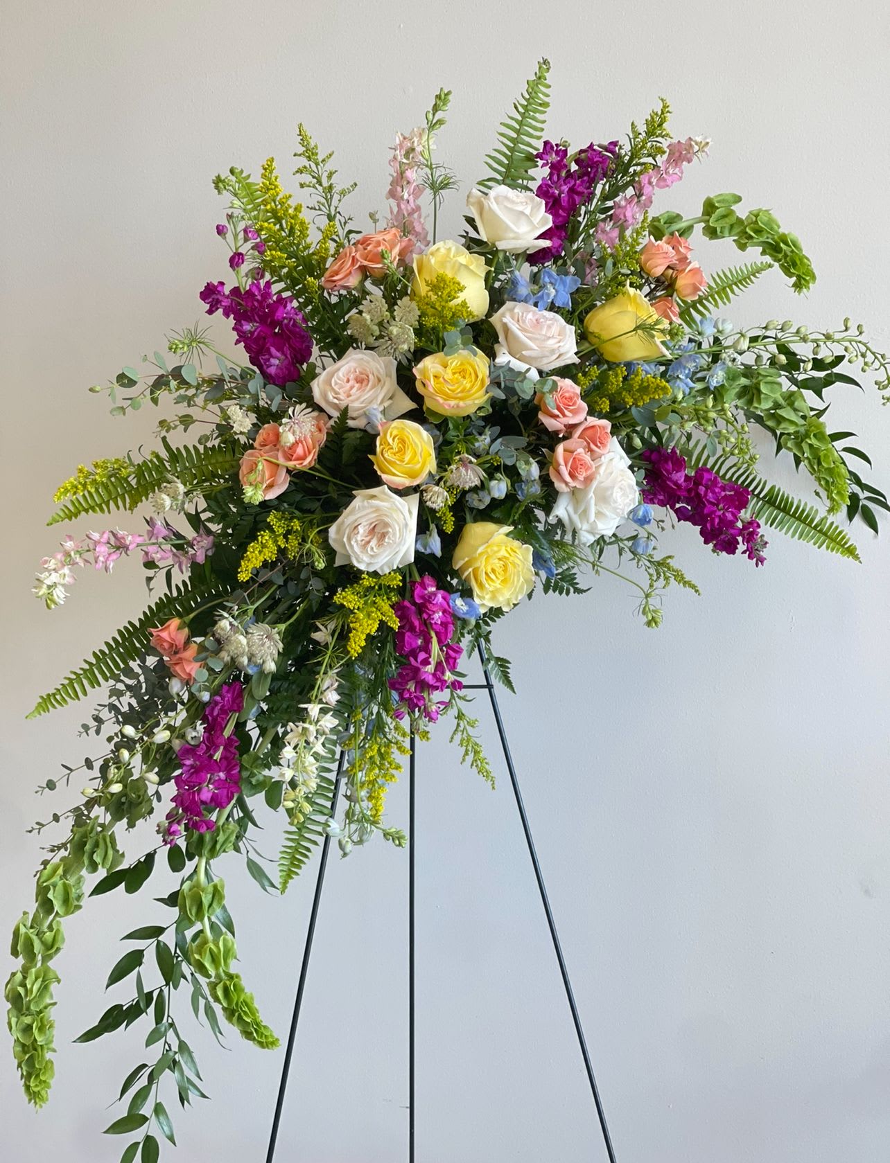 Garden Spray  - Garden blooms in soft colors. Arrangement is for 1 spray, if you would like two, please add an additional to your order. 