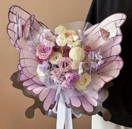 Butterfly Bouquet - Fresh seasonal flowers in butterfly bouquet for any special occasion or just because!
