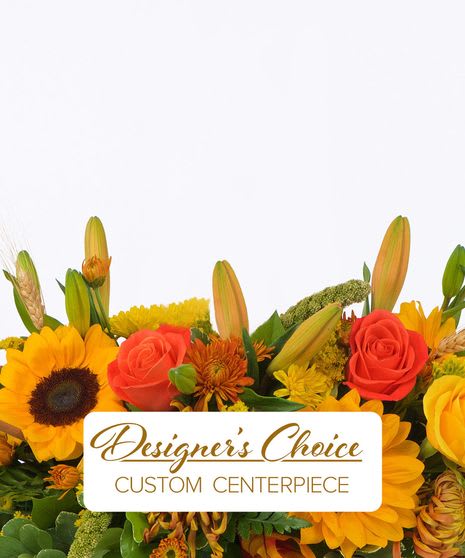 Designer's choice Centerpiece - you can custom your center piece at your choice  you can put in special instruction what color you want  and we make it happed  