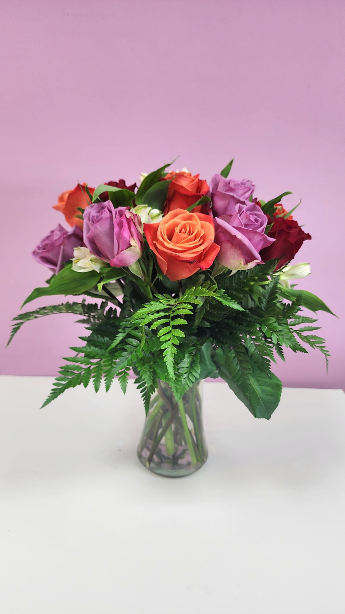 Pocket full of Sentiments - There's no one way of saying your in my mind, but this is definitely one of them. Let that special someone they are on your mind. This stunning arrangement features variation of colored roses with alstroemeria and greenery. 