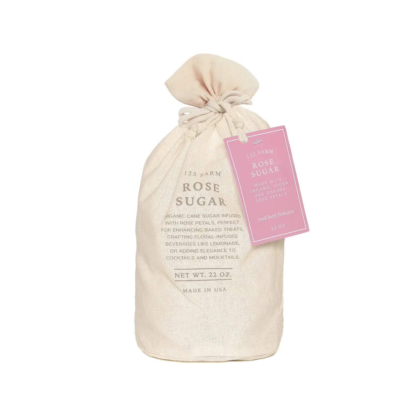 Organic Sugar - Rose - This rose-infused sugar will add a delightful flavor to baked goods and beverages. Use it to replace all or part of the sugar in a recipe. Sprinkle on cookies, muffins, cakes &amp; breads just before baking for a lovely effervescence. 22 OZ