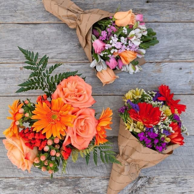 Mixed Bouquet wrap - How about a beautiful wild flowers wrapped nicely to give for any occasion!!?  Just looking to brighten up anyone's day, even yours!  Please come by and get yourself flowers to take home bringing colors to life! 