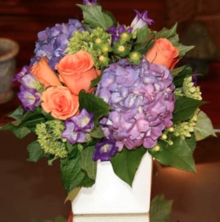 Purple Beauty Purple Beauty - Purple Beauty – Bold Purple and Orange Flower Arrangement | Wilmington, DE Florist Brighten any occasion with Purple Beauty, a vibrant and modern floral arrangement designed by Petals Flowers and Fine Gifts, your local florist in Wilmington, Delaware. This eye-catching design showcases rich purple hydrangea, vivid orange roses, fresh green hydrangea, and striking dark purple blooms, all styled in a sleek white cube vase. Whether you’re celebrating a birthday, sending congratulations, or decorating your home, Purple Beauty makes a stunning statement. We offer same-day flower delivery in Wilmington, DE, and nearby areas including Hockessin, Newark, Chadds Ford, Landenberg, and Kennett Square. Order online today or stop by our Wilmington flower shop for fresh, custom floral designs backed by our satisfaction guarantee. Make any moment unforgettable with this bold mix of purple, green, and orange blooms!