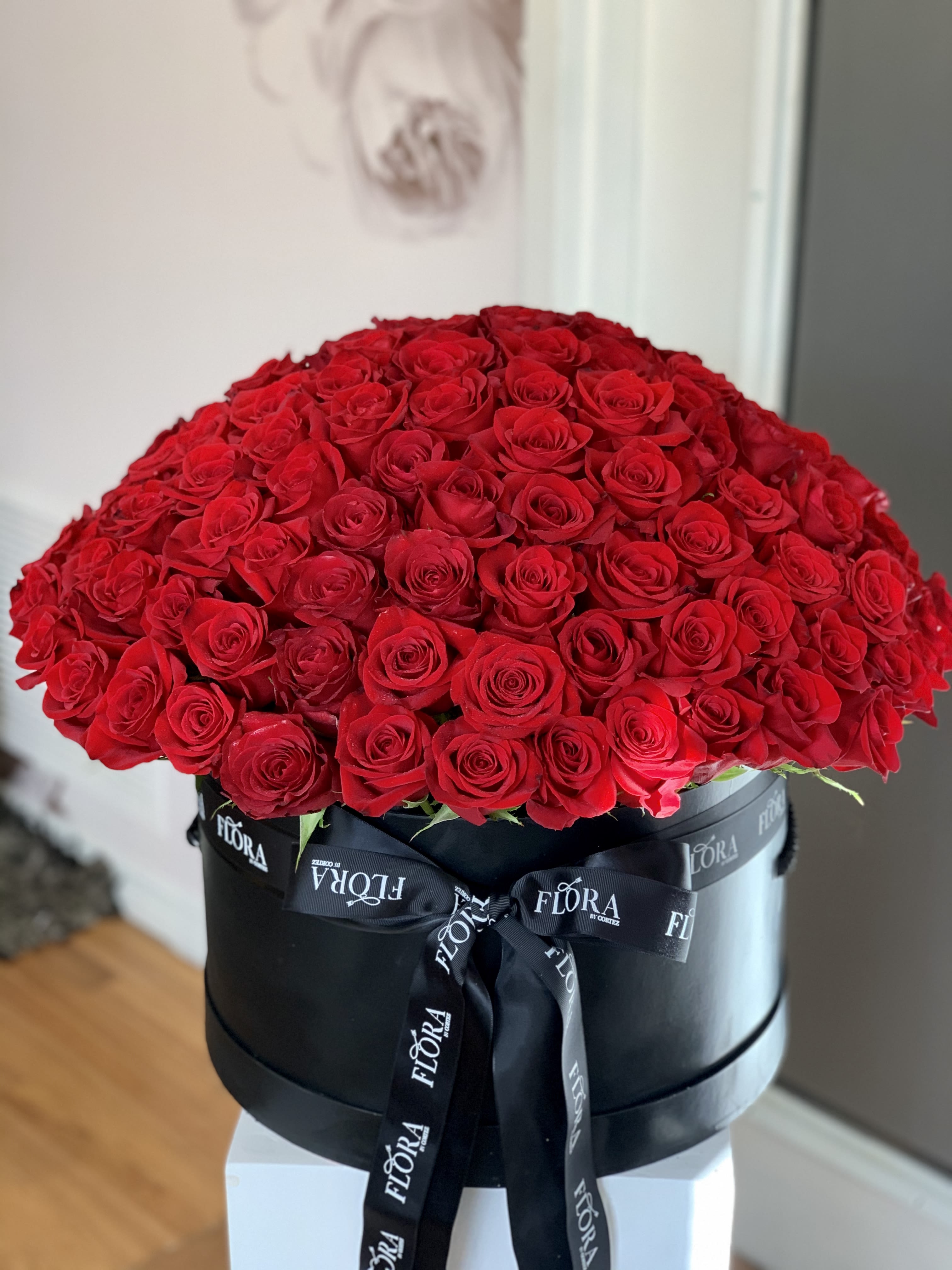 Signature Red Roses Box  - Make a bold statement with our Signature Red Roses Box, featuring over 150 premium red roses. Expertly arranged for maximum impact, this luxurious box is perfect for grand gestures, special occasions, or as a heartfelt expression of love. A stunning, timeless gift that will leave a lasting impression.