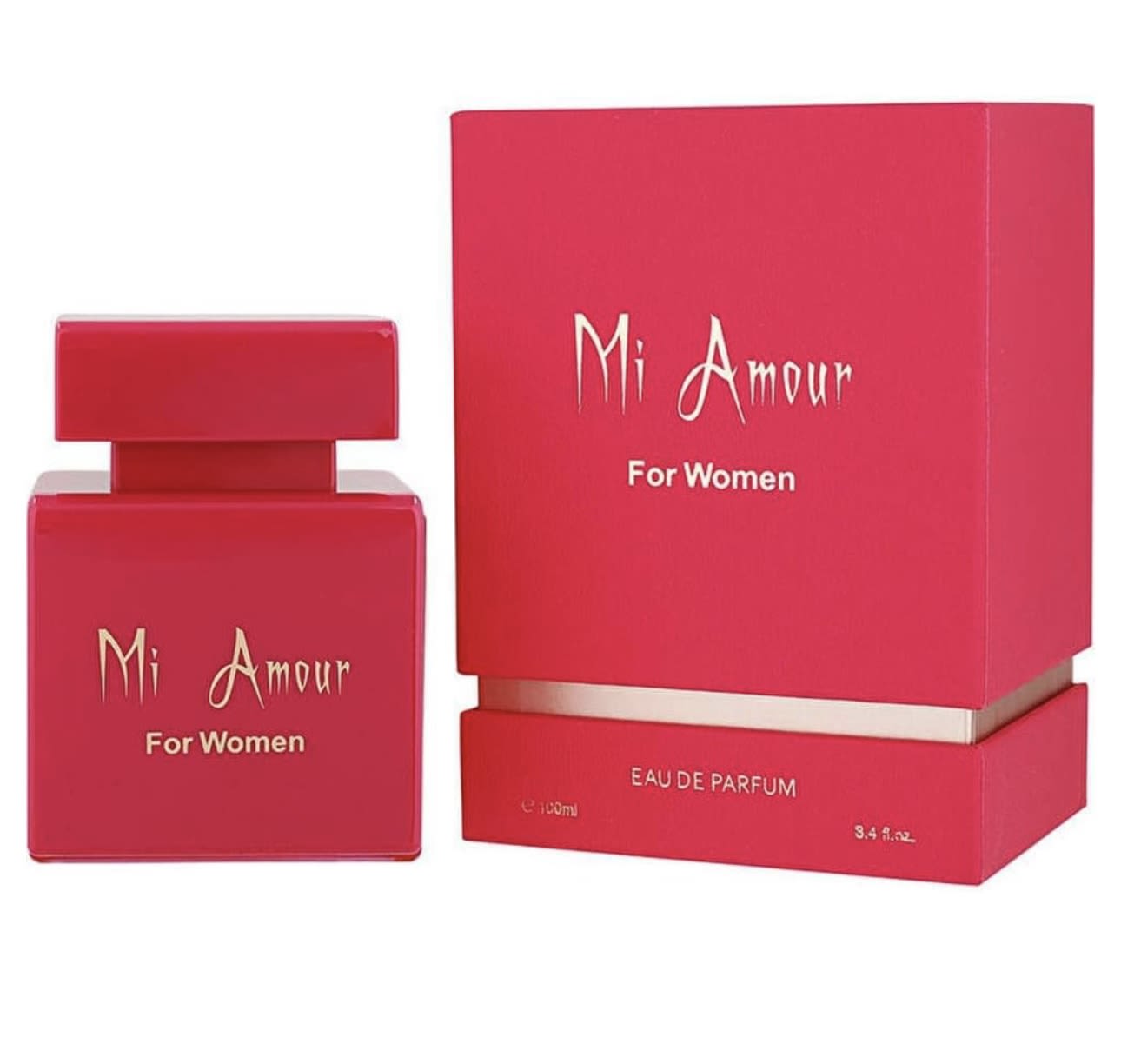 MI AMOUR  - MI AMOR FOR WOMEN eau de parfum  100ml. 3.4 oz. perfume for women for any occasion the fragrance top notes consist of litchi, Rhubard, bergamot and nutmeg. the composition then opens up to turkish rose, peony musk, petalia and vanilla.