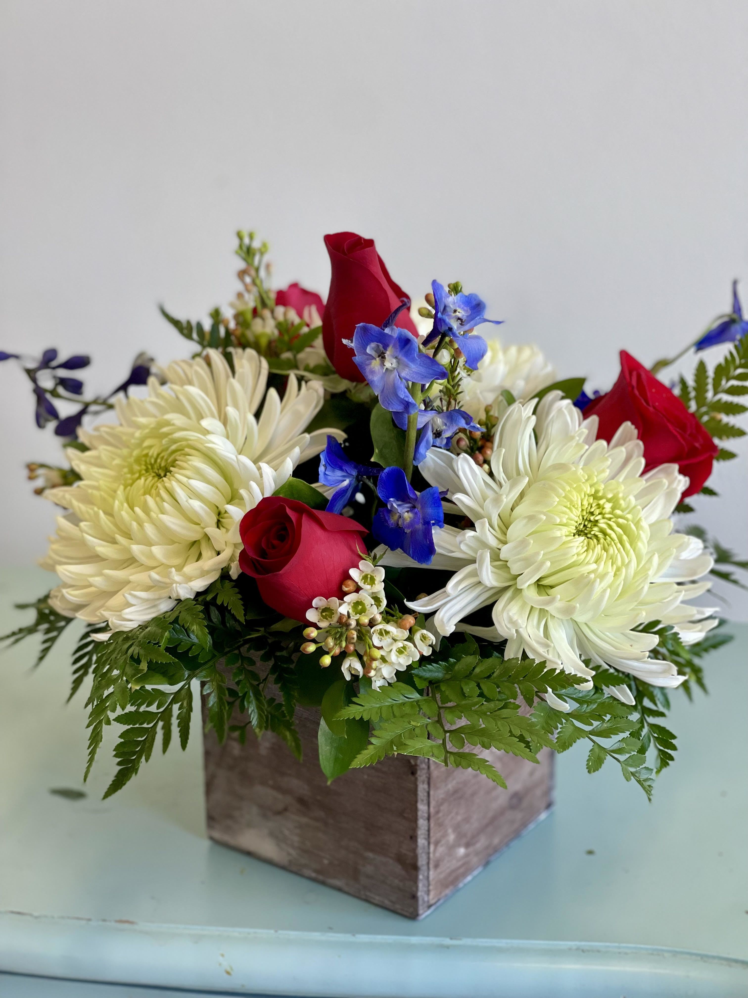 Star-Spangled Blooms Star-Spangled Blooms - Honor our independence with red, white and blue blooms!