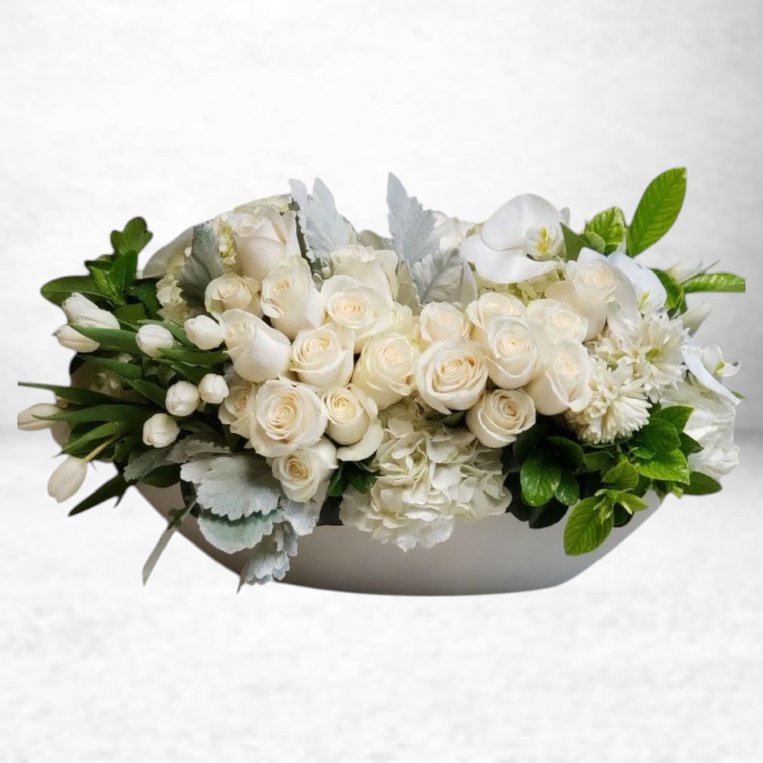 Whispers of Elegance - At Twigs and Blooms, we strive to provide our customers with the highest quality floral arrangements. However, due to the seasonal availability and varying conditions of flowers and containers, we may need to make substitutions to ensure your order is fulfilled in a timely manner.  **Flower Substitutions:**   While we will always aim to use the flowers specified in your order, we may occasionally need to substitute certain blooms based on availability. In such cases, we will replace the original flower with one of equal or greater value, maintaining the overall aesthetic and theme of your arrangement.  **Container Substitutions:**   Similarly, if the specific container requested is unavailable, we will select a suitable alternative that complements your floral arrangement. Rest assured, the substitute container will align with the style and quality of your original selection.  If you have specific preferences or concerns regarding flower or container substitutions, please do not hesitate to contact us. We appreciate your understanding and support as we work to deliver beautiful arrangements.