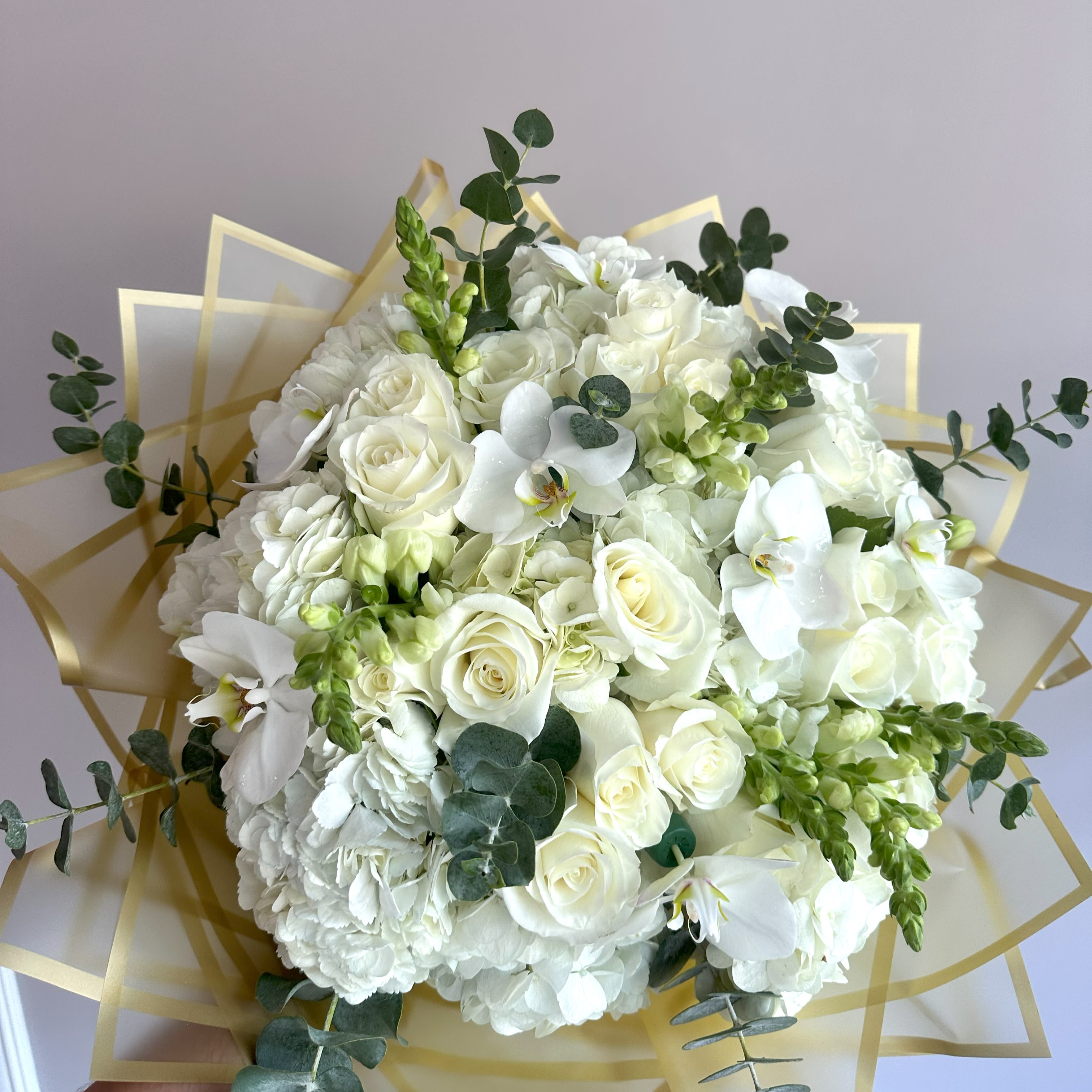 #7 Pure bouquet - This art is for those who love sophistication and uniqueness in everything. We associate white color with purity, kindness and peace, and this particular bouquet will be a great addition to the atmosphere of the house, reflecting peace and touching love.  Seasonal or not available flowers can be replaced with a similar one. Boxes and baskets can also be replaced with others