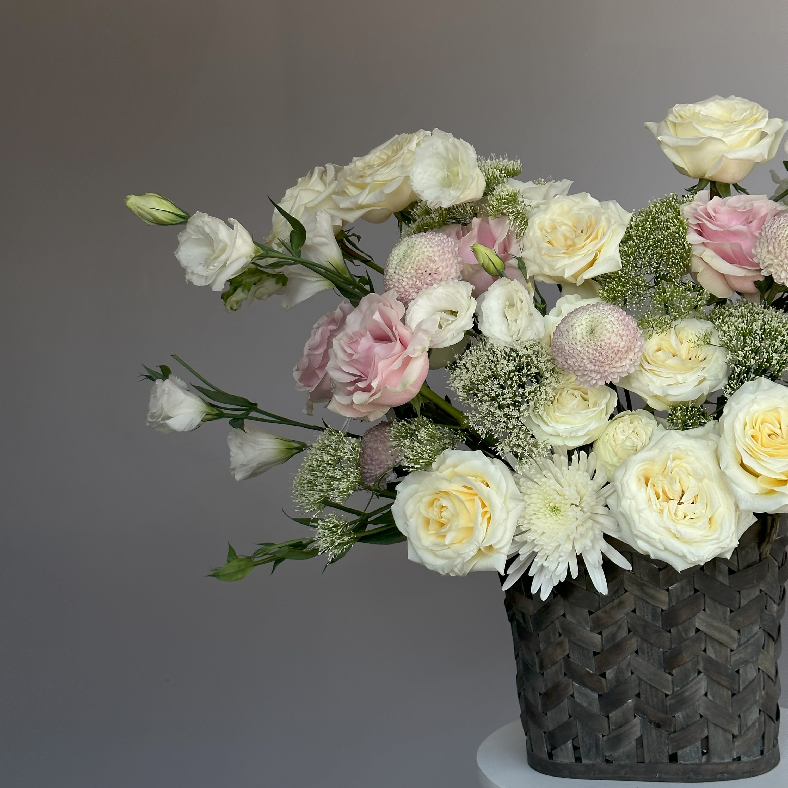#34 CHIC - CHIC – we put our love, work, and most sincere wishes in this box so that every day of yours will bring more joy.  shown an actual size &quot;Deluxe&quot;  Seasonal or not available flowers can be replaced with a similar one. Baskets can also be replaced with others   