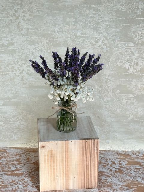 Deluxe Lavender Jar - Fresh Lavender Jar  24 stems of lavender in a mini mason jar.