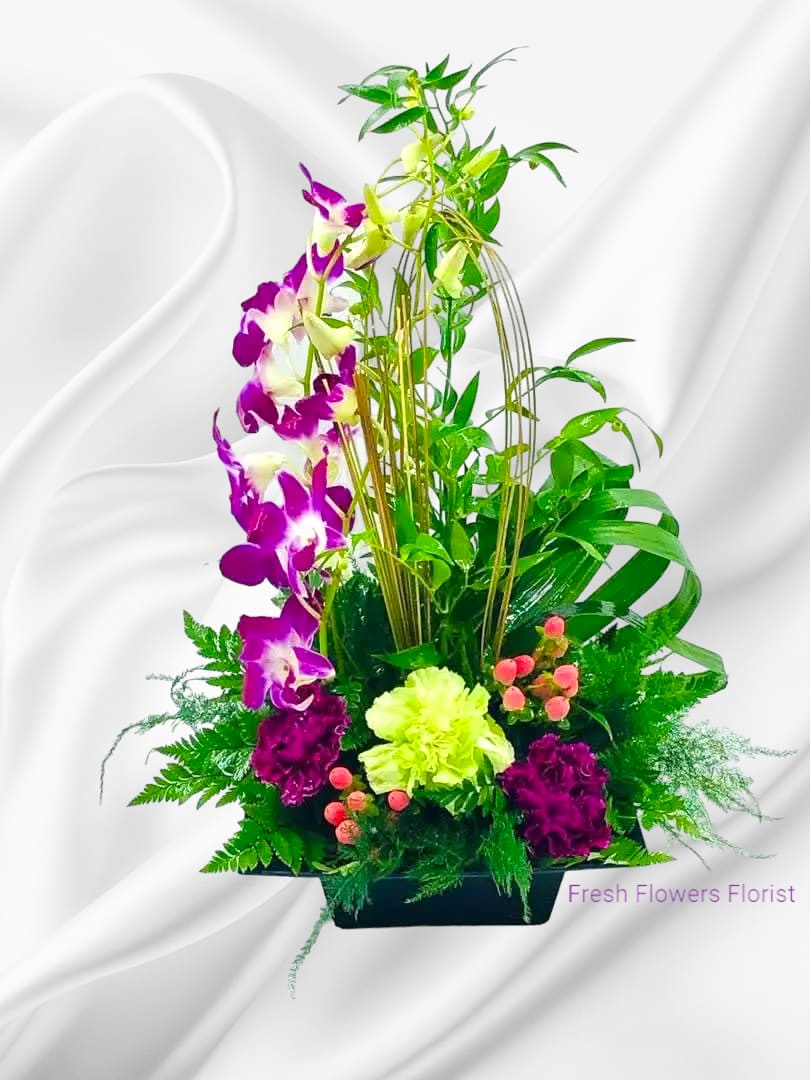 Heavens Bouquet - MIX OF ORCHIDS AND CARNATIONS 