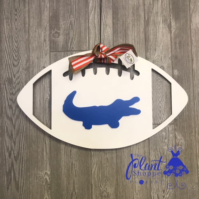 White Gator Sign - Football Gator Sign