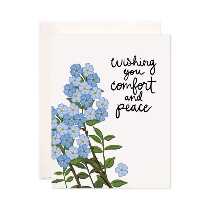 WIshing You Comfort and Peace - Greeting Card  - Wishing You Comfort and Peace- Greeting Card  