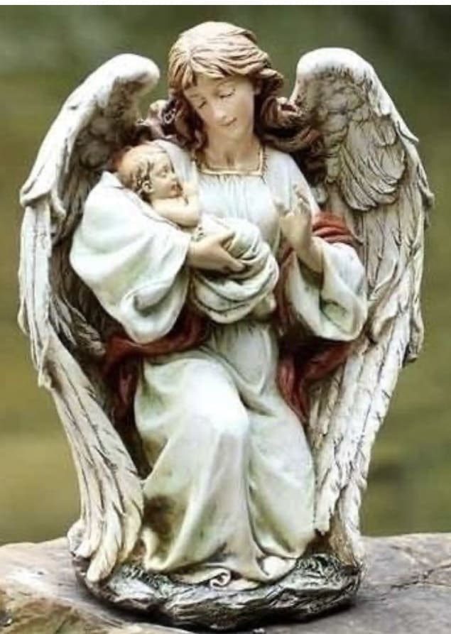 ANGELS- JOSEPHS STUDIO GARDEN STATUE 63650 GUARDIAN ANGEL KNEELING AND HOLDING A BABY 17 INCHES TALL ANGELS- JOSEPHS STUDIO GARDEN STATUE 63650 GUARDIAN ANGEL KNEELING AND HOLDING A BABY 17 INCHES TALL - Dimensions: 8.50 x 13.75 x 17.00 inches Weight: 6.45 lb Write a Review