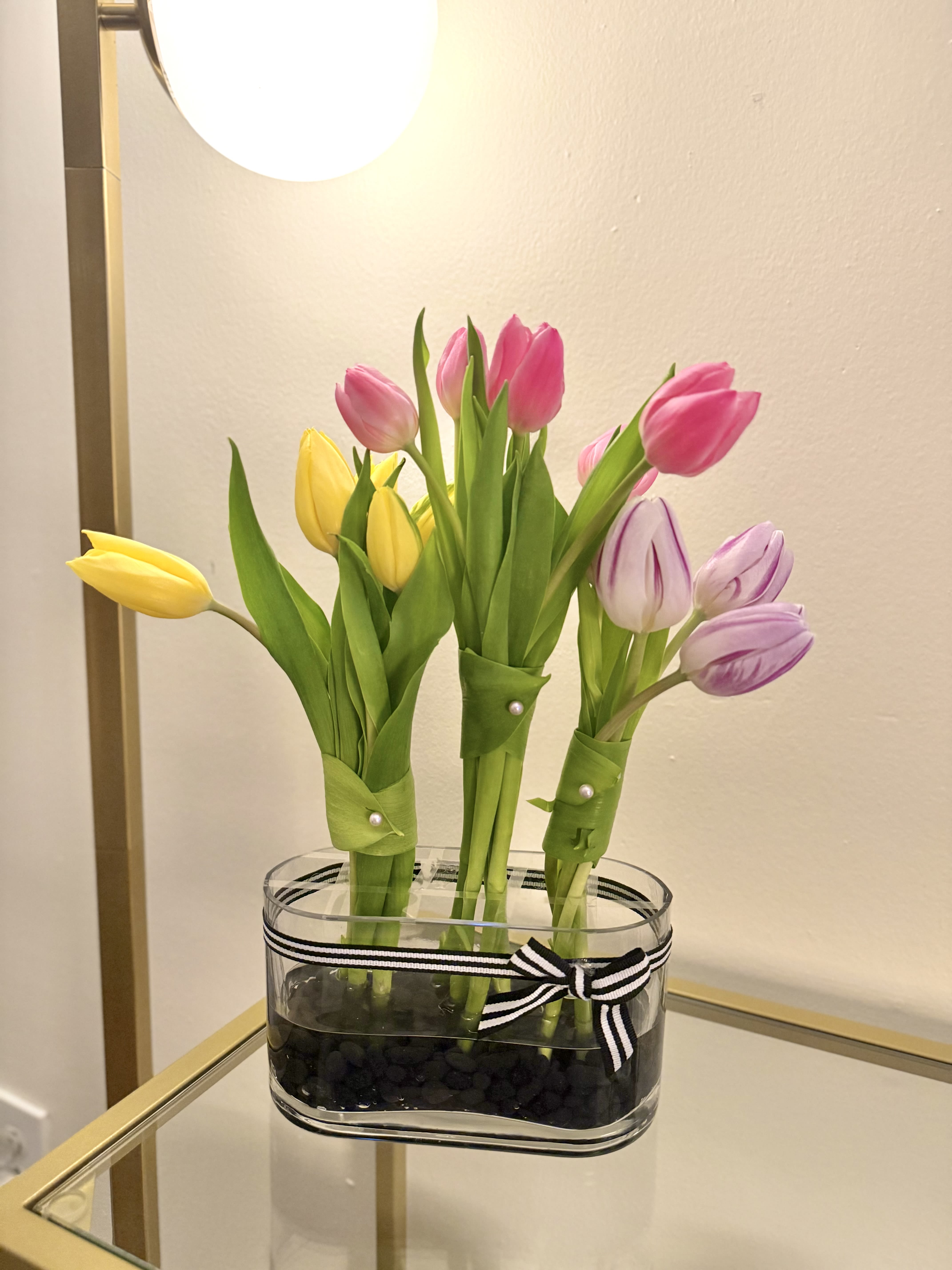 Genesee Street Tulips - Gift this uniquely curated arrangement of fresh tulips to a loved one who has been a &quot;rock&quot; in your life!  Tulips colors may vary, we send out only the freshest available.
