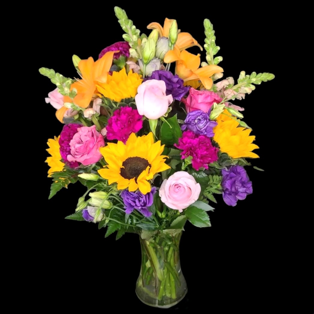 Best of Days Bouquet   - Brighten someone's day with a summer mix of flowers and colors.