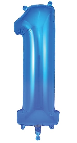 Blue 34in "1" Mylar Balloon Blue 34in "1" Mylar Balloon - Blue 34in "1" add to any stuffed animal, box of chocolates, floral or balloon bouquet