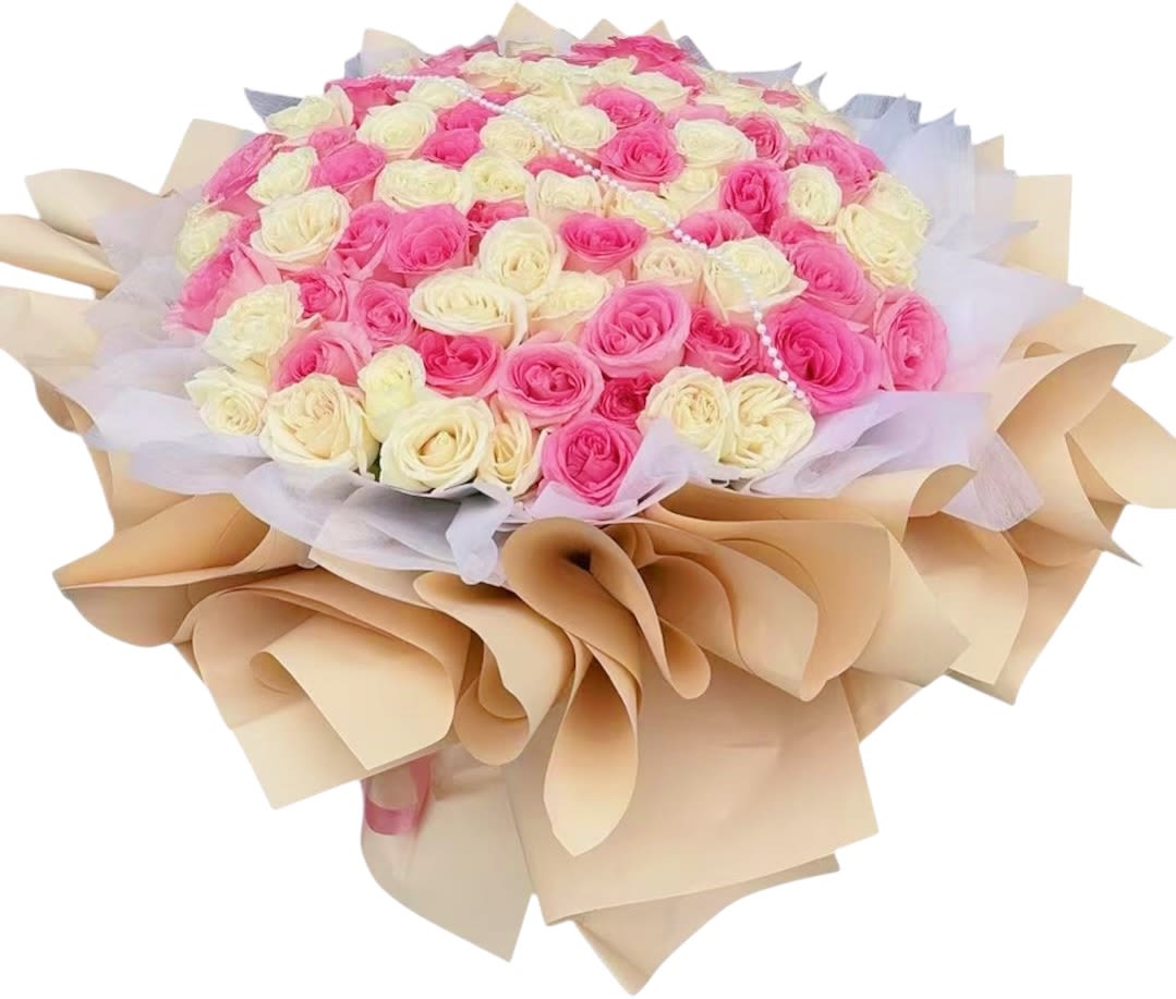 50 100 200 Stem Rose - Our Flower Bouquet Inside Have Flower Foam ,No Need To Add Water , No Need To Unwrap it . If you have want to change color let me know we can change flower color or paper color  707-914-8106