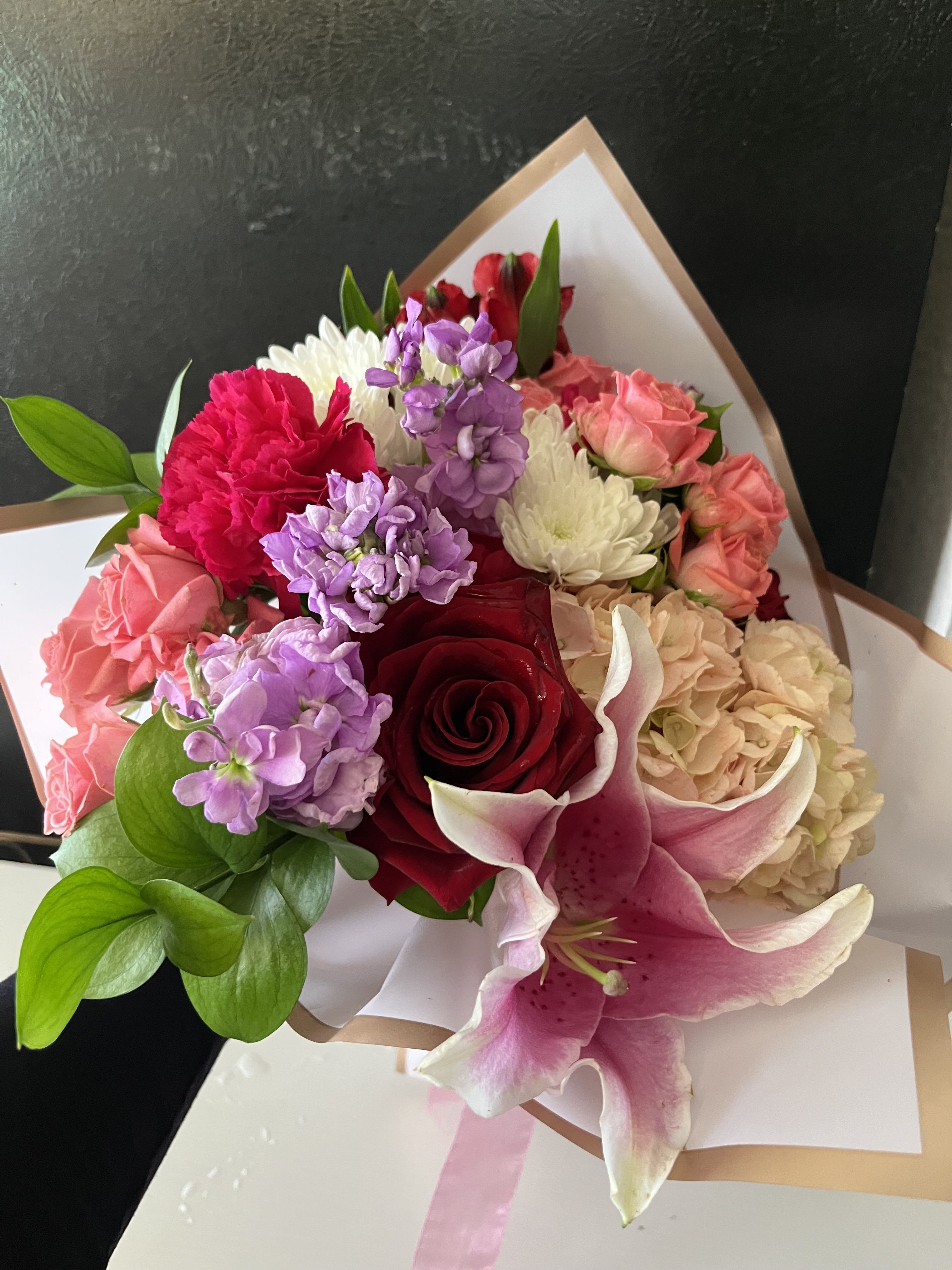 Flower Bouquet  - fresh flowers in bouquet 