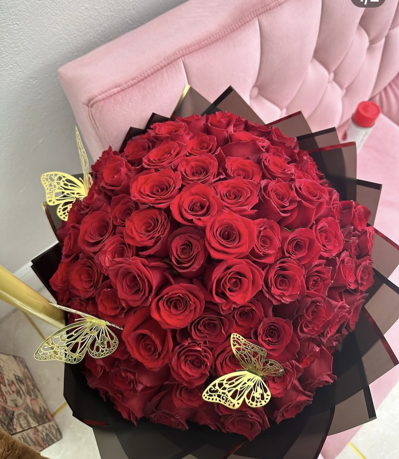 50 Wrap Red roses  - Roses 