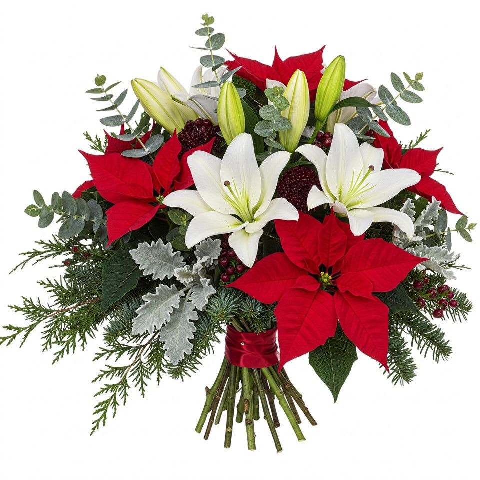 Merry & Bright Merry & Bright - Each of our floral arrangements is thoughtfully handcrafted and presented as shown, ensuring you receive the same timeless beauty and care we design in every piece”