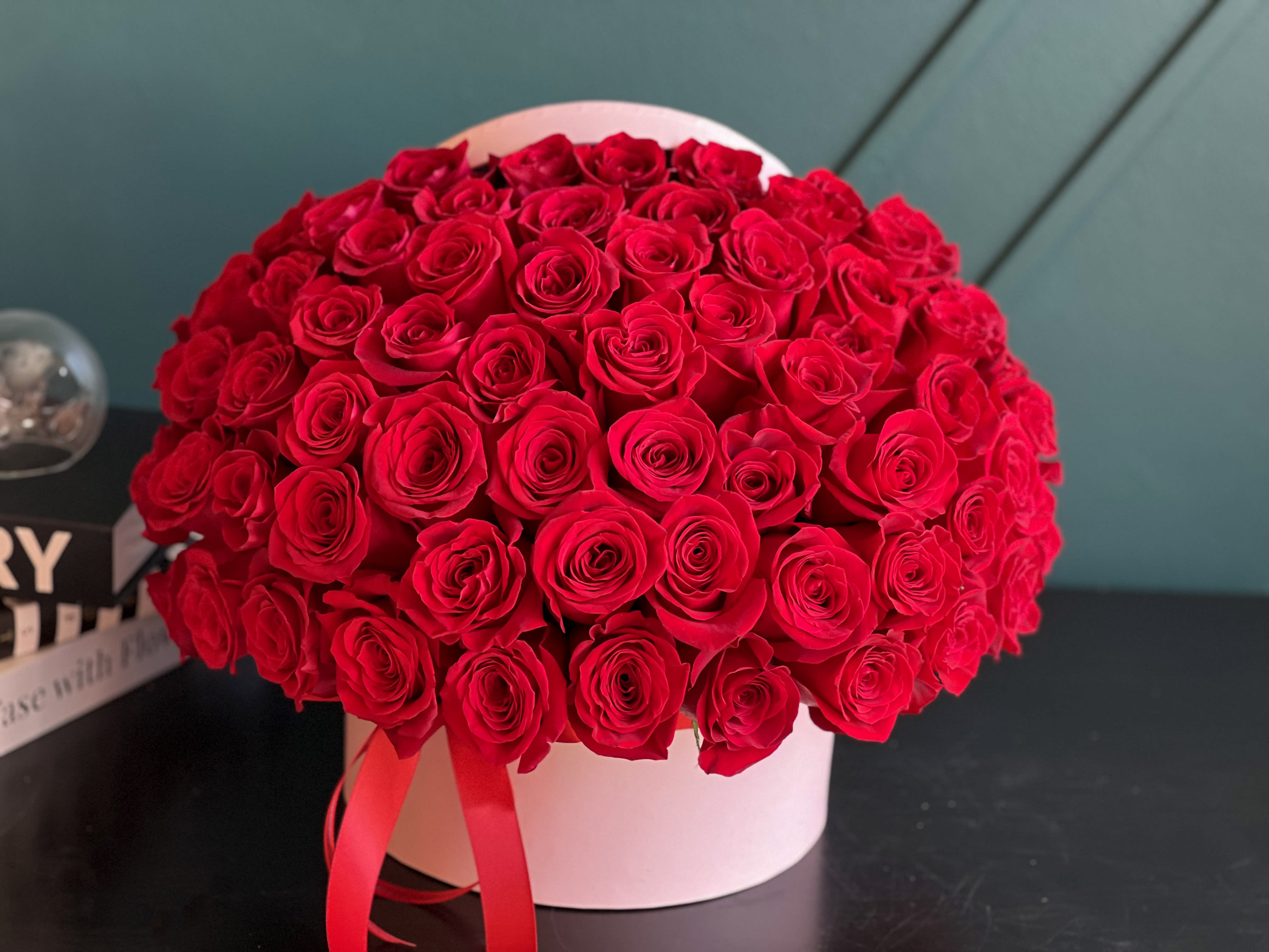 75 Red roses in a box  - 75 Red roses in a box 