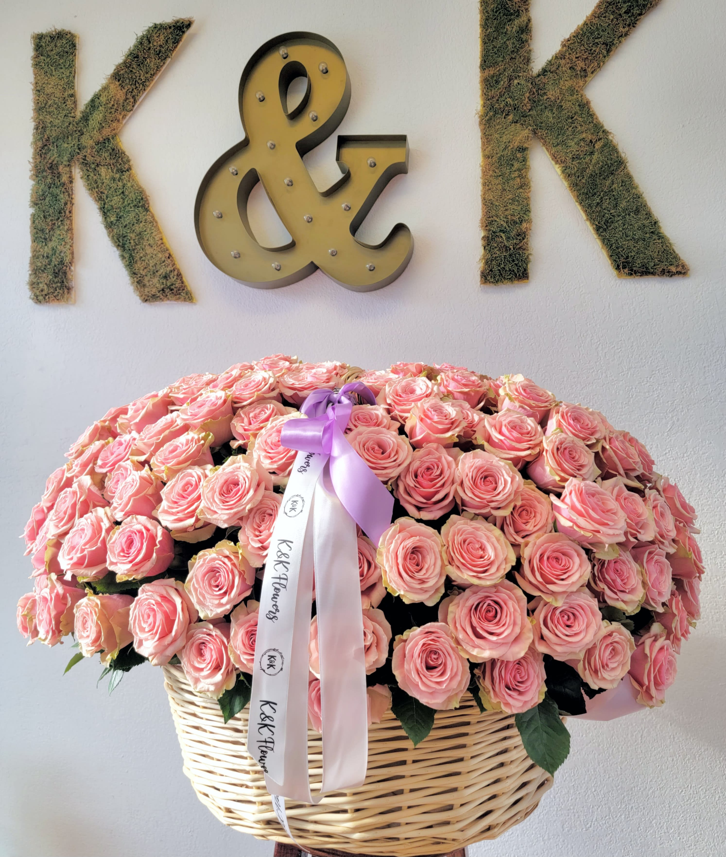 200 Pink Roses Basket 200 Pink Roses Basket - 200 pink roses GIANT basket.