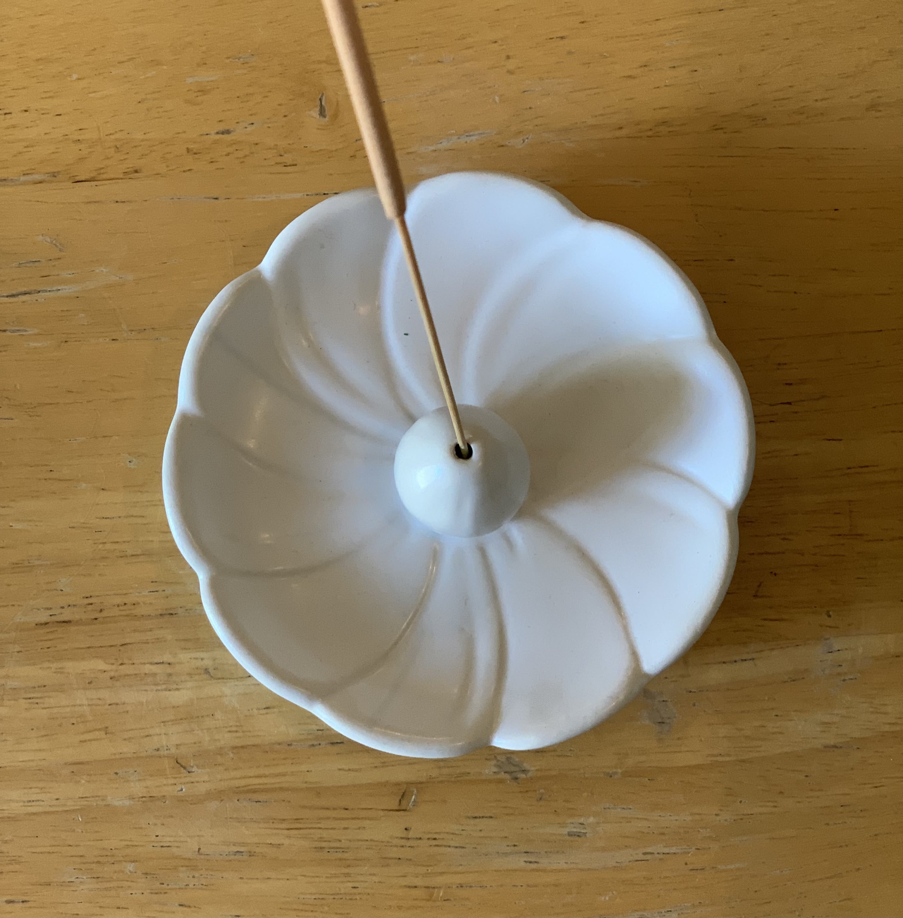 Incense Holder - Neutral - Ceramic incense holder with a simple design. Perfect pairing with our handcrafted incense sticks by Auric Blends.  Limit 2, subject to current availability. 