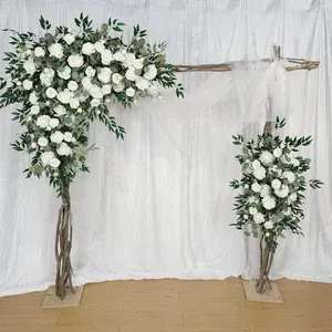 Wedding Arch Pieces For Indoor/Outdoor Gazebo Wedding Arch Pieces For Indoor/Outdoor Gazebo - A floral arch adorning a gazebo at a wedding creates a romantic and visually stunning focal point for the ceremony. These pieces are made to be strategically placed to frame a specific area within it. Made with fresh flowers and mixed greenery, these pieces add a special touch to an already stable and secure structure. Note: Pricing is for one oblong piece. Depending on the style and size of Gazebo, multiple pieces might have to be ordered. Feel free to call to determine how many pieces might be needed. Must be ordered several weeks in advance for proper processing.