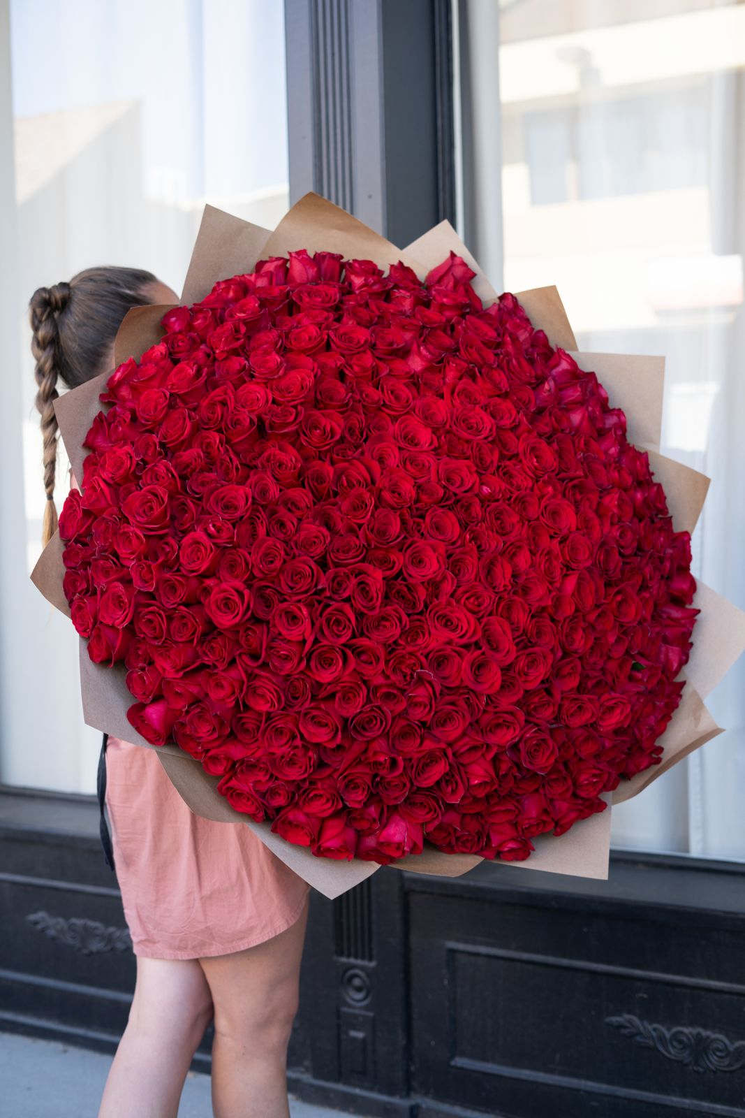NO. 377 - 300 RED ROSES BOUQUET NO. 377 - 300 RED ROSES BOUQUET - Handcrafted by our expert florist in Studio City, this bouquet features classic roses arranged with timeless elegance and care. Perfect for any occasion, it brings beauty and sentiment together in every petal. Enjoy the convenience of same day flower delivery, making it easy to send love and joy right when it matters most. Discover the charm of a rose bouquet that speaks volumes. 300 red roses bouquet.