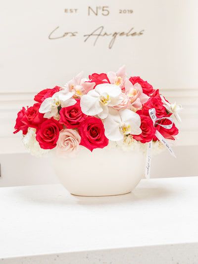 NO.33 - LUSH PARADISE NO.33 - LUSH PARADISE - This mixed flower bouquet is a heartfelt expression of life’s most meaningful moments—crafted with care by our dedicated florist in Studio City. Each stem is thoughtfully selected to create a vibrant blend of color, fragrance, and feeling. More than just flowers, it's a gesture that speaks volumes. With same day flower delivery, your sentiment arrives right on time, beautifully delivered and impossible to forget. Size on the photo - Standard.
