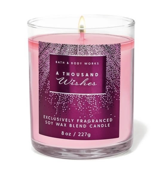 Single Wick - A Thousand Wishes  - 8oz single wick candle 