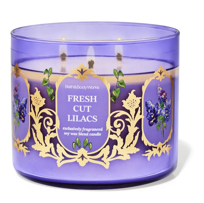 3 wick Candle -Fresh Cut lilac 3 wick Candle -Fresh Cut lilac - 14.5 oz /3 wick candle