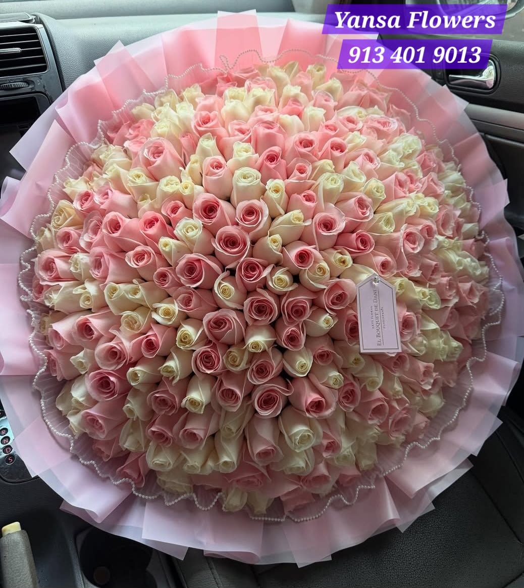 200 Soft Rose Bouquets - Gentle Beauty, Pure Emotion  Our Soft White and Pink Bouquet blends delicate blush tones with creamy whites to create a look of timeless grace and tenderness. Perfect for expressing love, gratitude, or celebrating new beginnings, this bouquet radiates softness and elegance in every bloom.  Ideal for baby showers, birthdays, anniversaries, or simply to brighten someone’s day.   Delivery available  Sweet. Subtle. Elegantly unforgettable