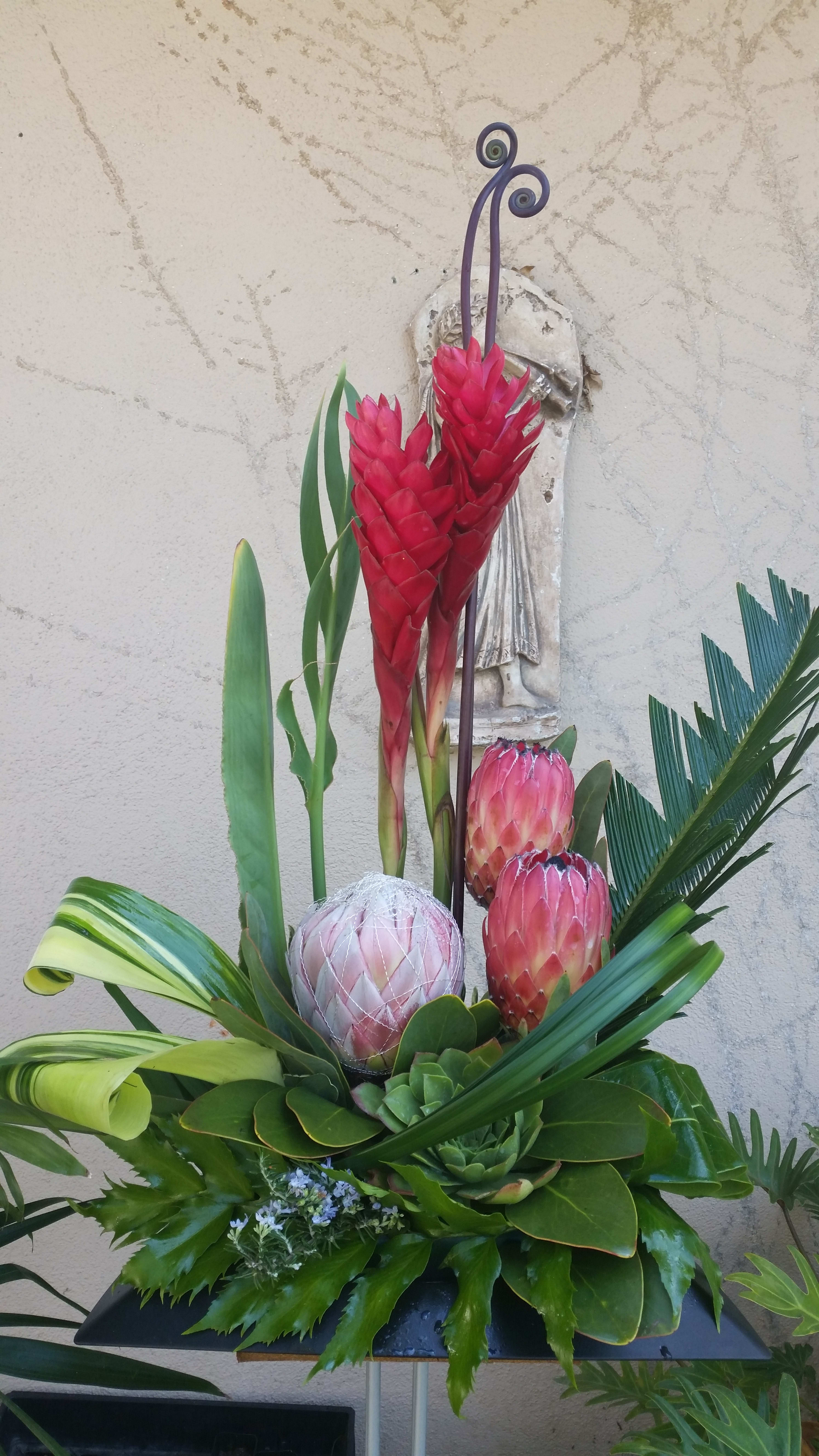 Exotic lux by Charlene - mixture of a tropical flowers and foliage  