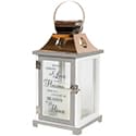 HEAVEN  LANTERN - Because someone we love is in heaven... There is  a little bit of heaven in our home 13.5 x 6.25 x 6.25  LED light    57437
