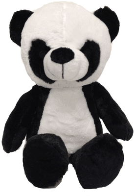 PLUSH 12" EMBROIDERY EYE PANDA PLUSH 12" EMBROIDERY EYE PANDA - The Panda's eyes are closed but his heart is open for that special one in your life. Why not add it as something extra special to that special bouquet for that special person! Sure to add an extra dimension to any floral design! Why not add one to your floral selection today!